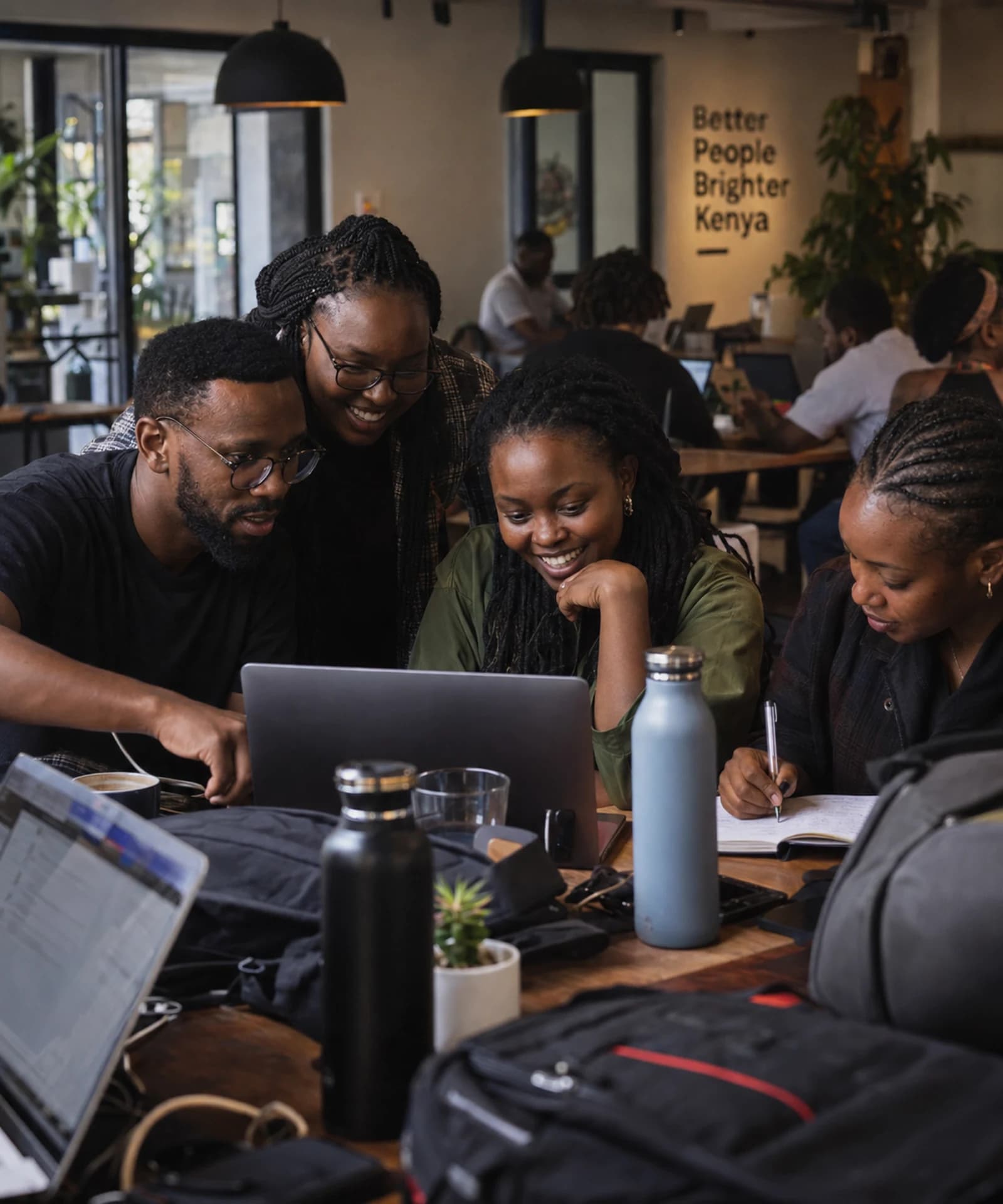 Brand and creator teams collaborating in the studio
